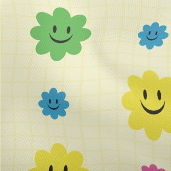 Brightly Colored Smiling Flowe Dobby