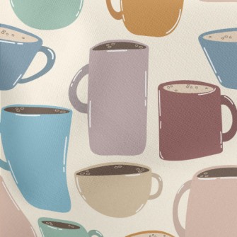 Various Colorful Mugs Stretch Ponte