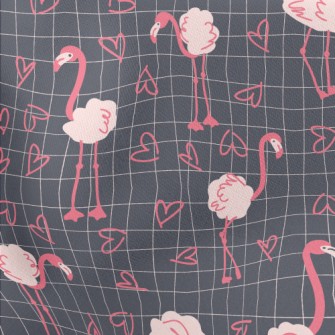 Cute Love Flamingo Stretch Ponte