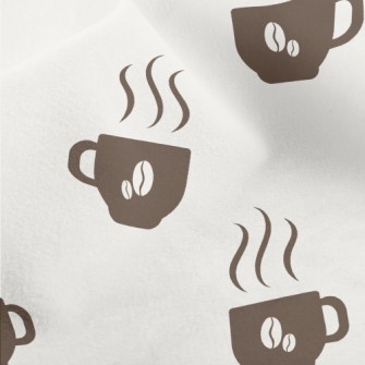 Silhouette Warm Coffee Cup Micro Fleece