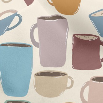 Various Colorful Mugs Micro Fleece