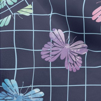 Colorful Butterfly Rubbings Micro Fleece