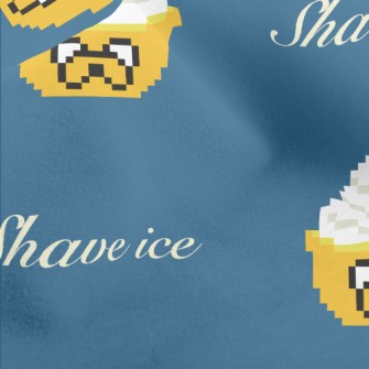 Pixel Style Shaved Ice Micro Fleece