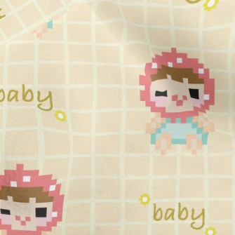 Pixel Style Headscarf Child Micro Fleece