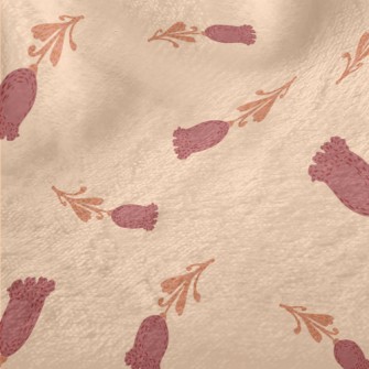 Tulips In Doodle Style Minky