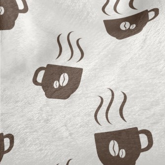 Silhouette Warm Coffee Cup Minky