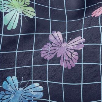 Colorful Butterfly Rubbings Minky