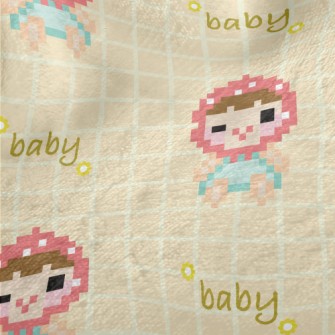 Pixel Style Headscarf Child Minky