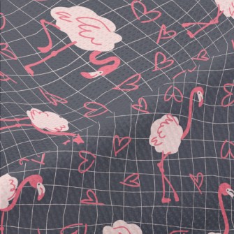 Cute Love Flamingo Piqué