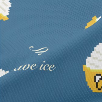 Pixel Style Shaved Ice Piqué