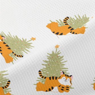 Chubby Tiger And Christmas Tre Piqué