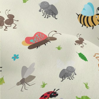 Different Types Of Insects Lightweight Performance Linen