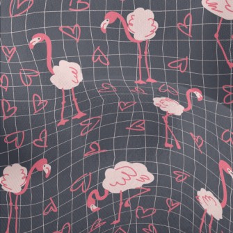 Cute Love Flamingo Lightweight Performance Linen