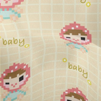 Pixel Style Headscarf Child Lightweight Performance Linen