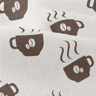 Silhouette Warm Coffee Cup Modern Jersey