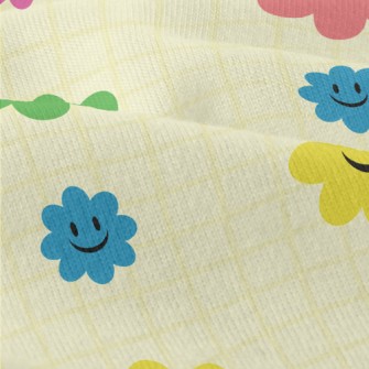Brightly Colored Smiling Flowe Modern Jersey