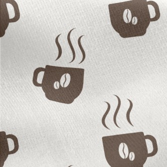 Silhouette Warm Coffee Cup Jersey Backed Fleece