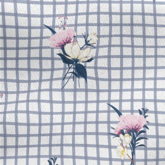 Delicate And Beautiful Flowers Jersey Backed Fleece