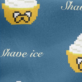 Pixel Style Shaved Ice Jersey Backed Fleece