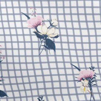 Delicate And Beautiful Flowers Pongee