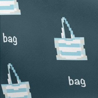 Pixel Blue And White Striped S Pongee