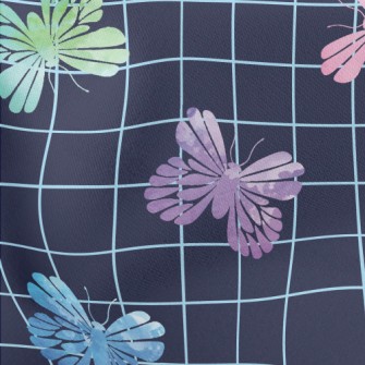 Colorful Butterfly Rubbings Lightweight Cotton Poplin