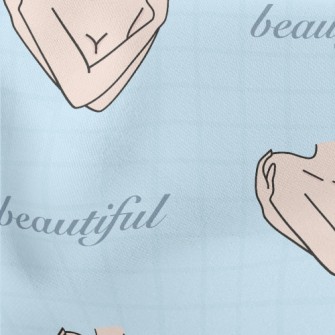 Beautiful Naked Woman Lightweight Cotton Poplin