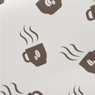 Silhouette Warm Coffee Cup Midweight Cotton Poplin