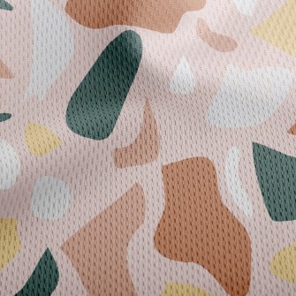 Combination Of Gravel Athletic Mesh Flat Back