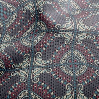 Arabic Map Athletic Mesh Flat Back
