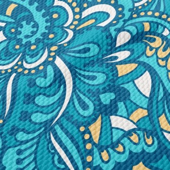 Abstract Hand Drawn Birdseye Piqué