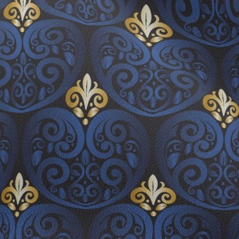 Blue Carved Chiffon
