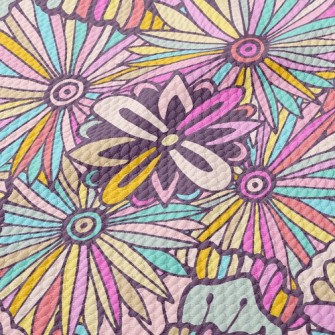 Flowers In Bloom Birdseye Piqué