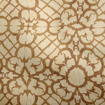 Vintage Brown Pattern Dobby