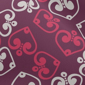 Red White Spades Chiffon
