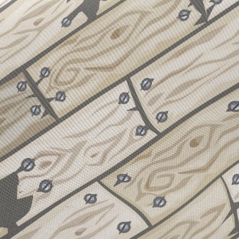 Scary Wooden Door Twill