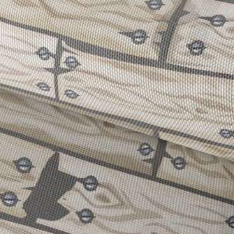 Scary Wooden Door Waterproof Oxford