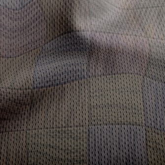 Wood Grain Tiles Athletic Mesh Flat Back