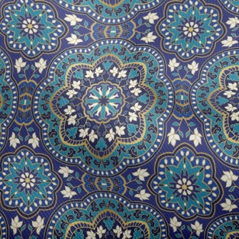 Blue Pattern Dobby