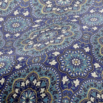 Blue Pattern Performance Linen