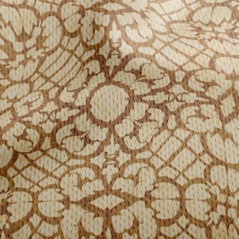 Vintage Brown Pattern Athletic Mesh Flat Back