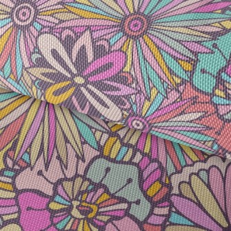 Flowers In Bloom Waterproof Oxford