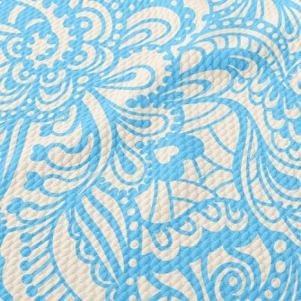 Blue Spray Birdseye Piqué