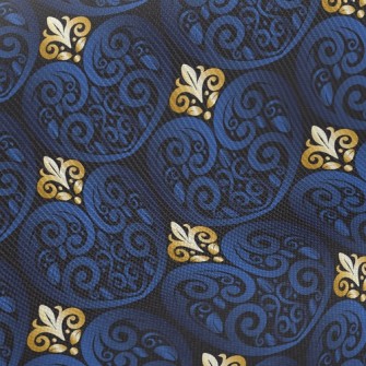 Blue Carved Twill