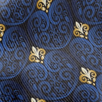Blue Carved Standard Corduroy