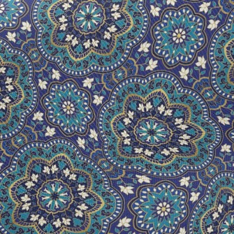 Blue Pattern Twill