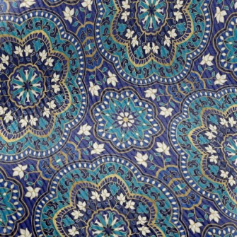 Blue Pattern Standard Corduroy