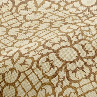 Vintage Brown Pattern Performance Linen