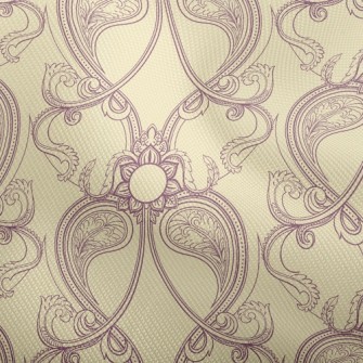 Retro Purple Flower Dobby