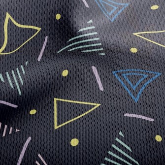 Chaotic Shapes Athletic Mesh Flat Back